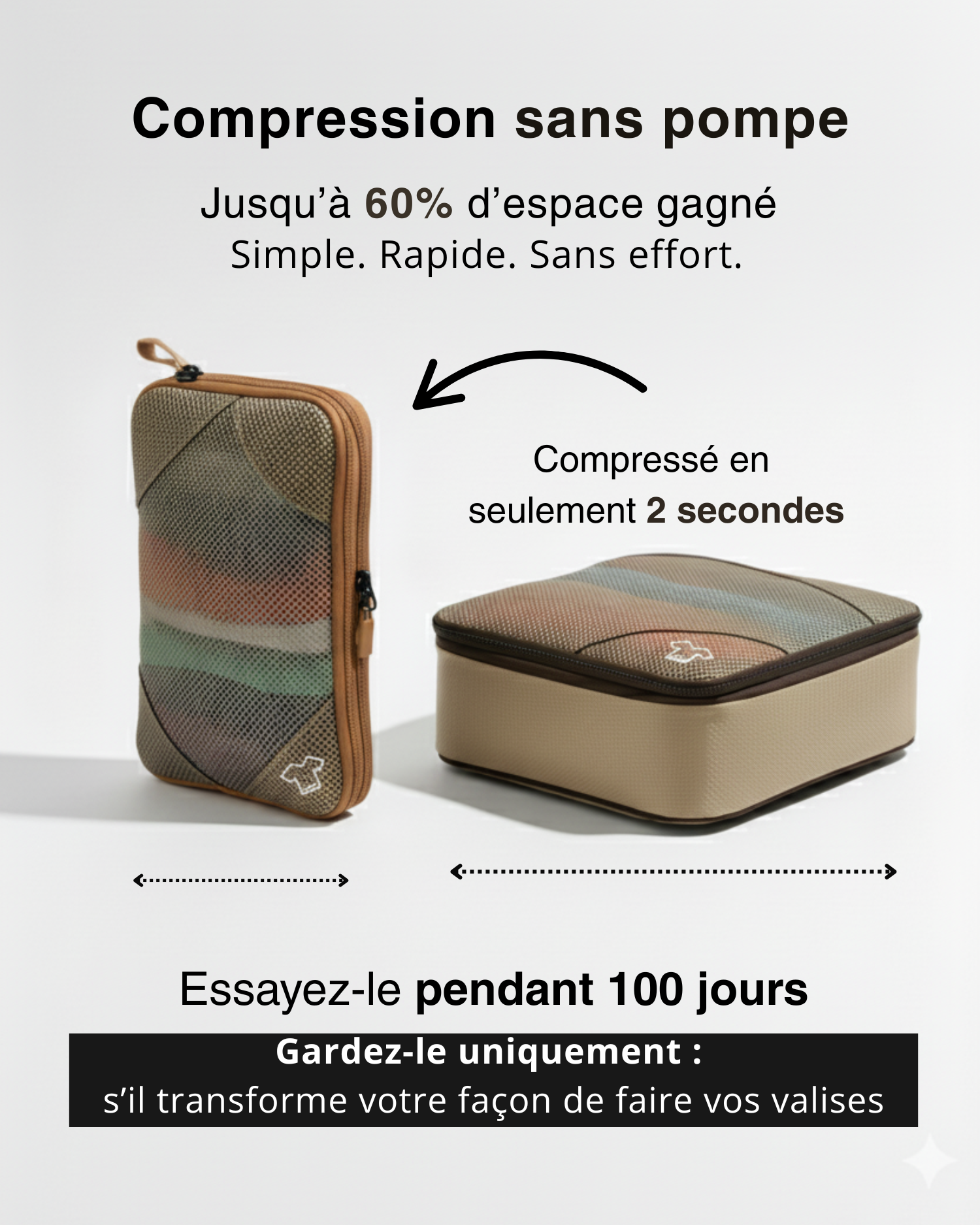 Aercub Cubes de Compression Intelligents Sans Pompe