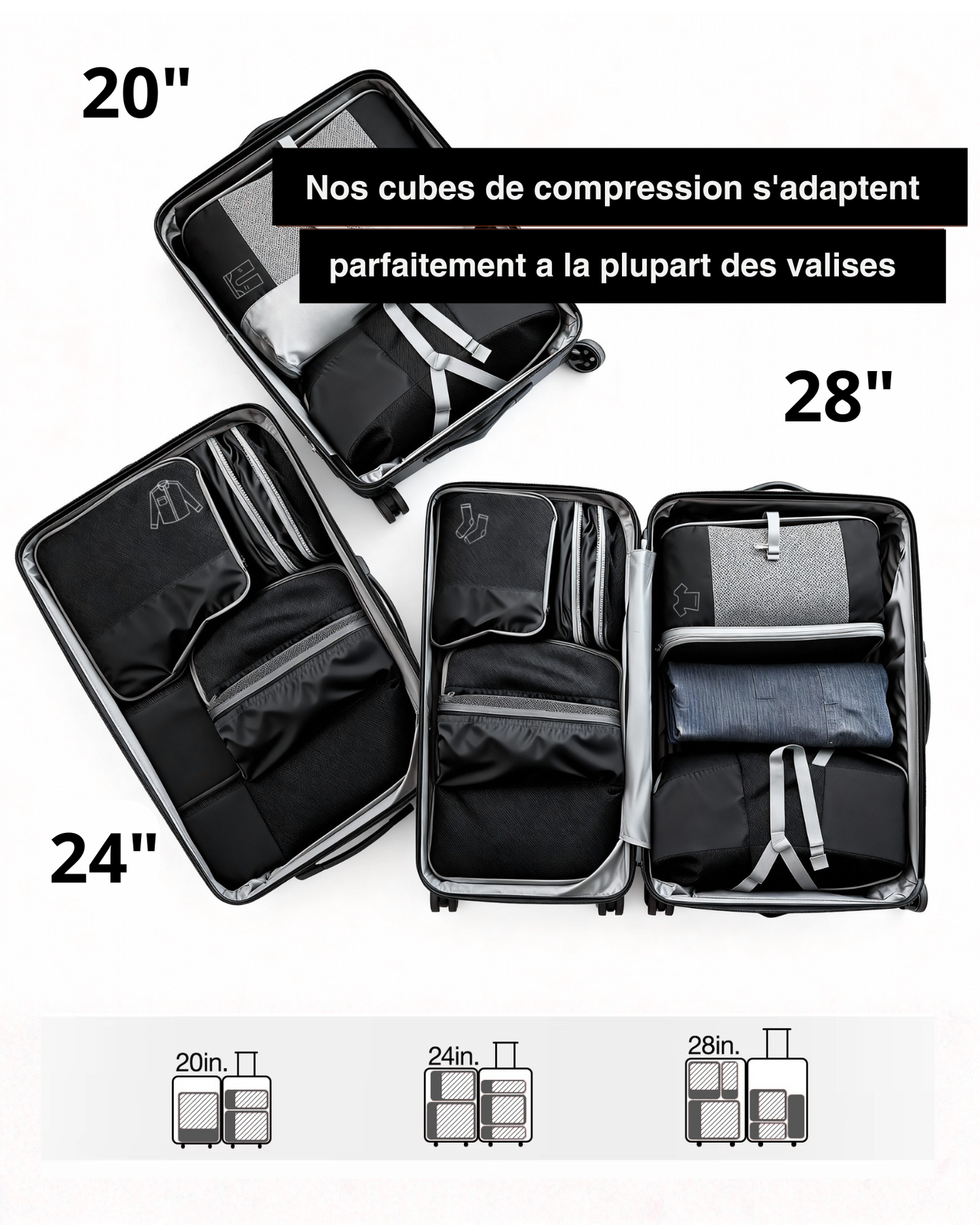 Packzy - Cubes de compression